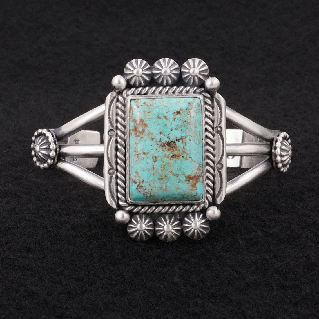 Michael Calladitto Turquoise & Sterling Silver Bracelet