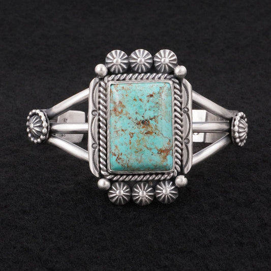 Michael Calladitto Turquoise & Sterling Silver Bracelet