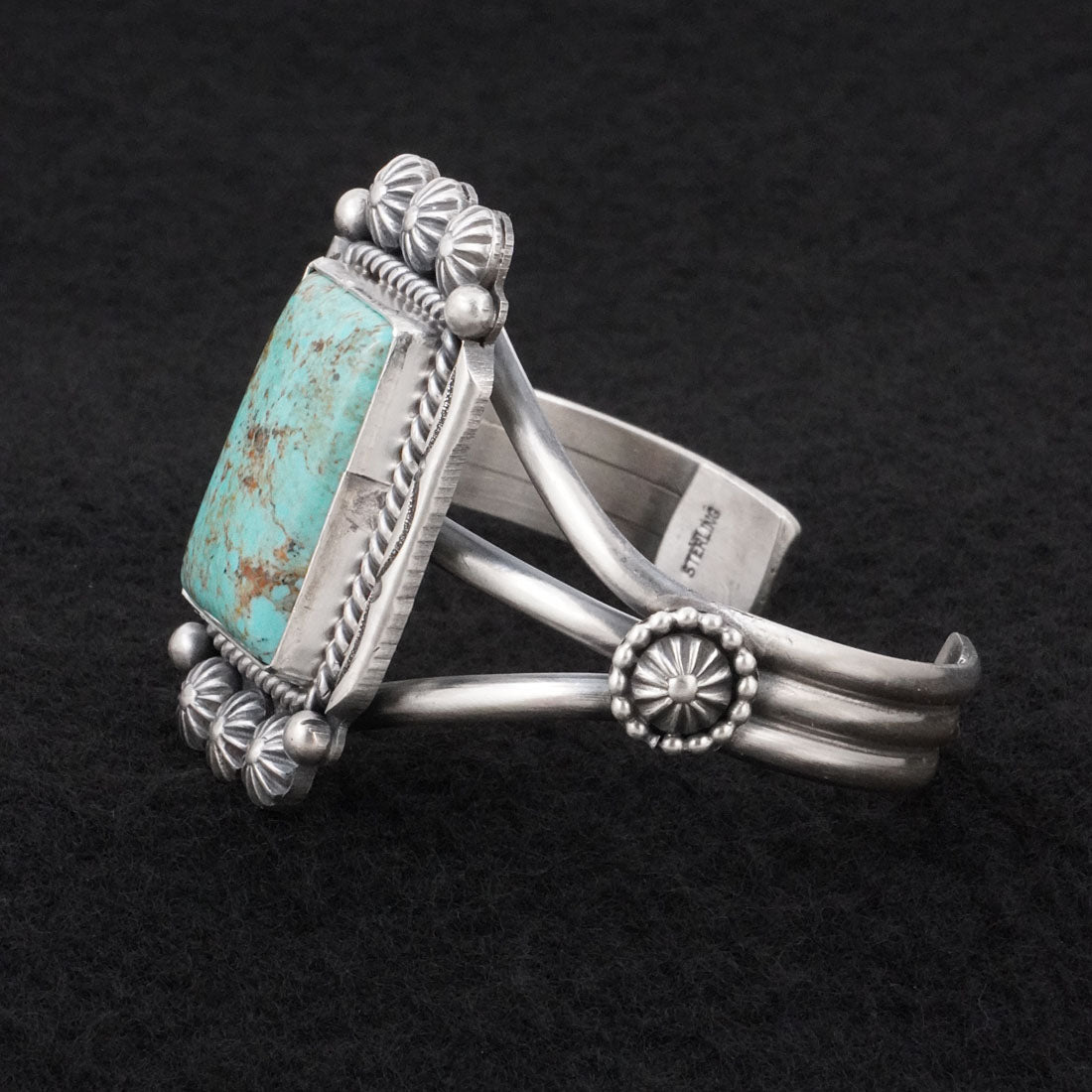 Michael Calladitto Turquoise & Sterling Silver Bracelet