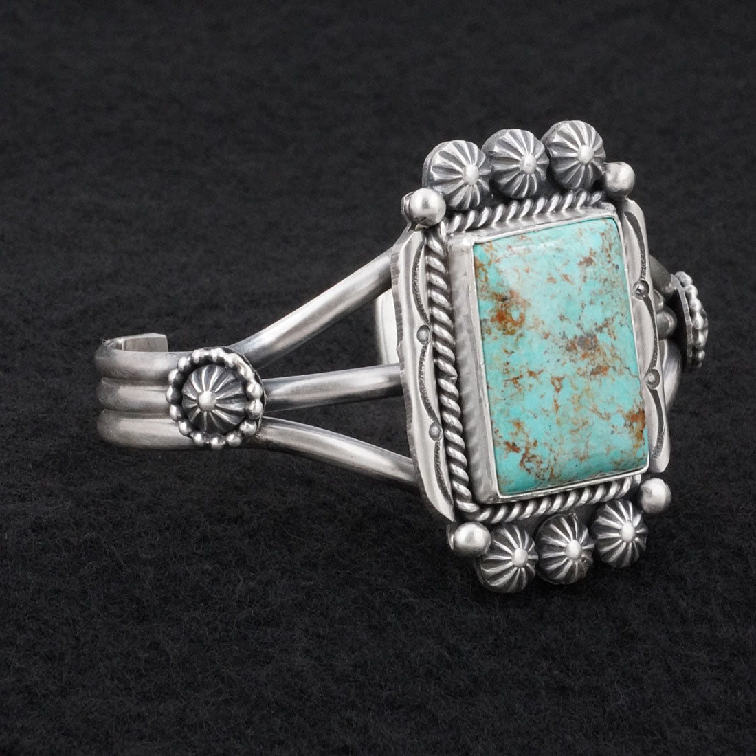 Michael Calladitto Turquoise & Sterling Silver Bracelet