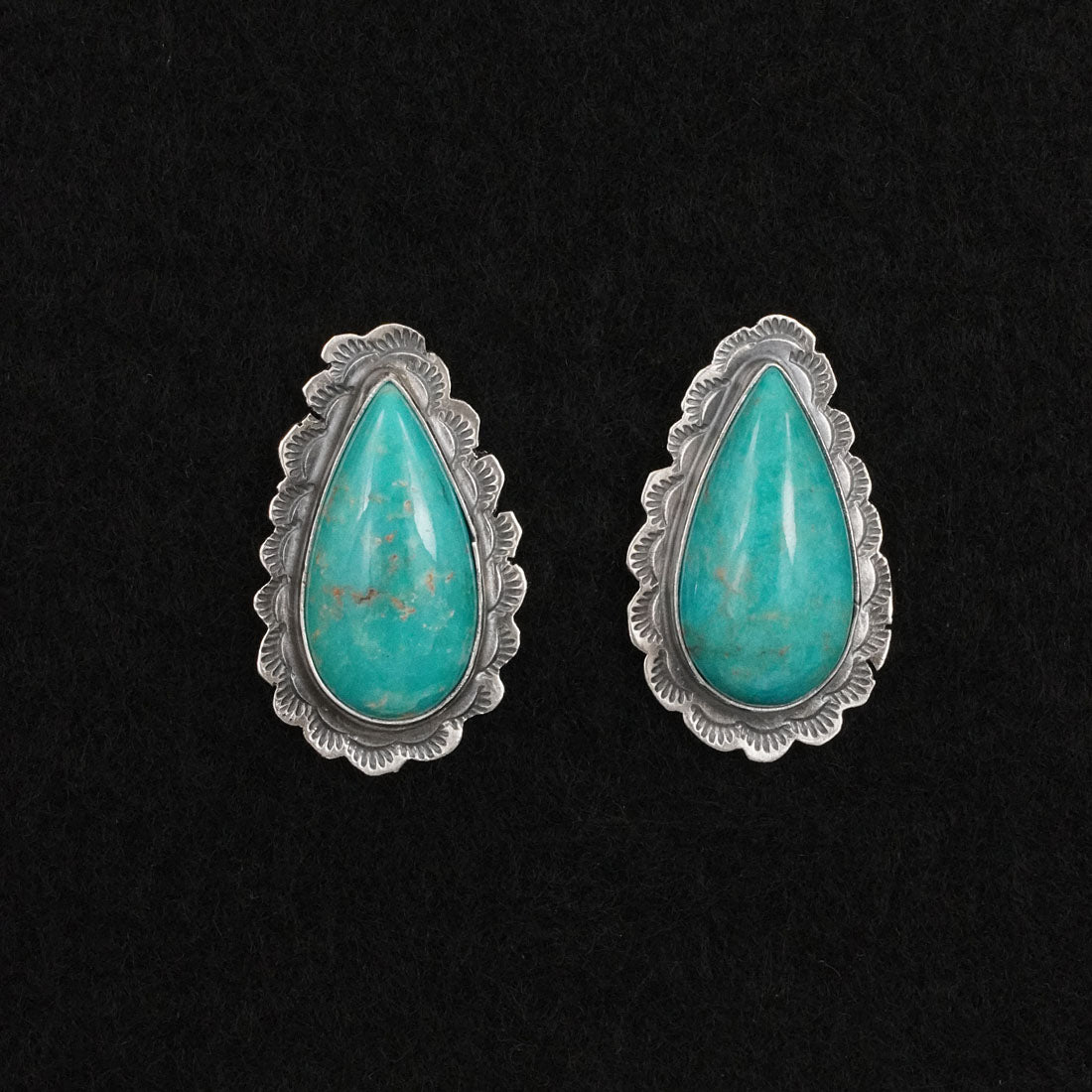 Carlos Francisco Turquoise & Sterling Silver Earrings