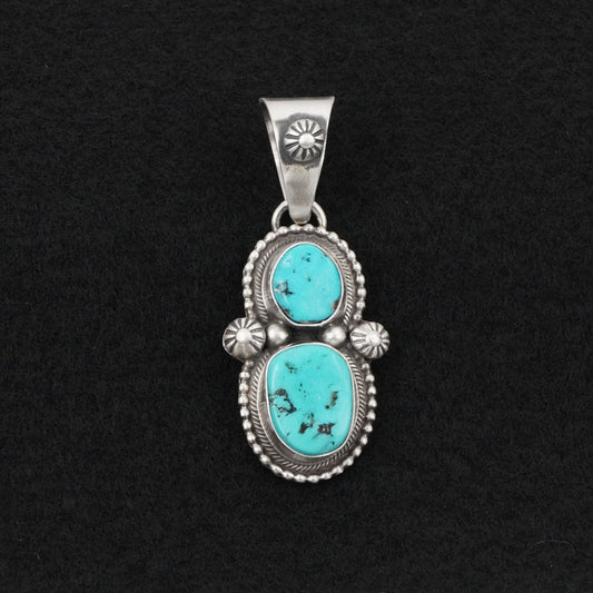 Kathleen Livingston Turquoise & Sterling Silver Pendant