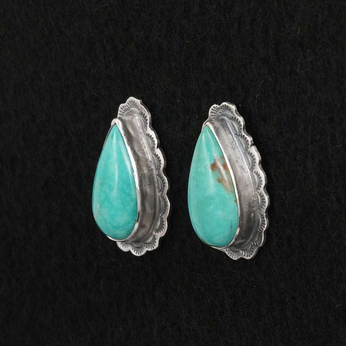 Carlos Francisco Turquoise & Sterling Silver Earrings