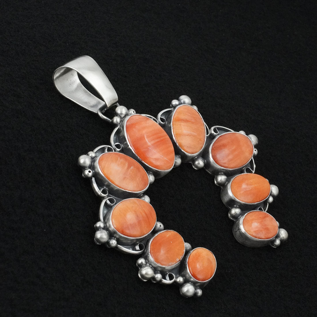 Paul Livingston Spiny Oyster & Sterling Silver Pendant