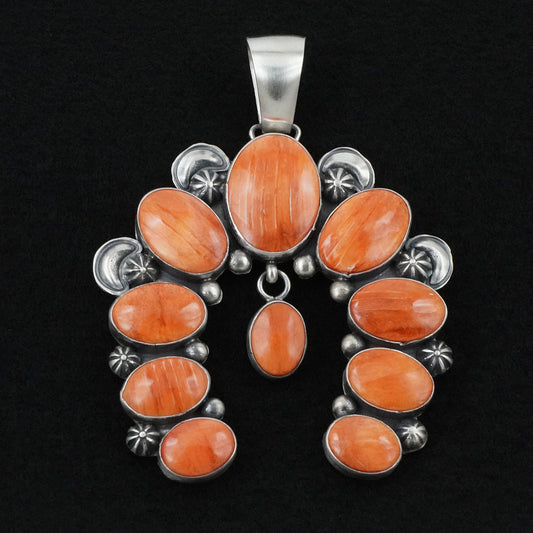 Paul Livingston Spiny Oyster & Sterling Silver Pendant