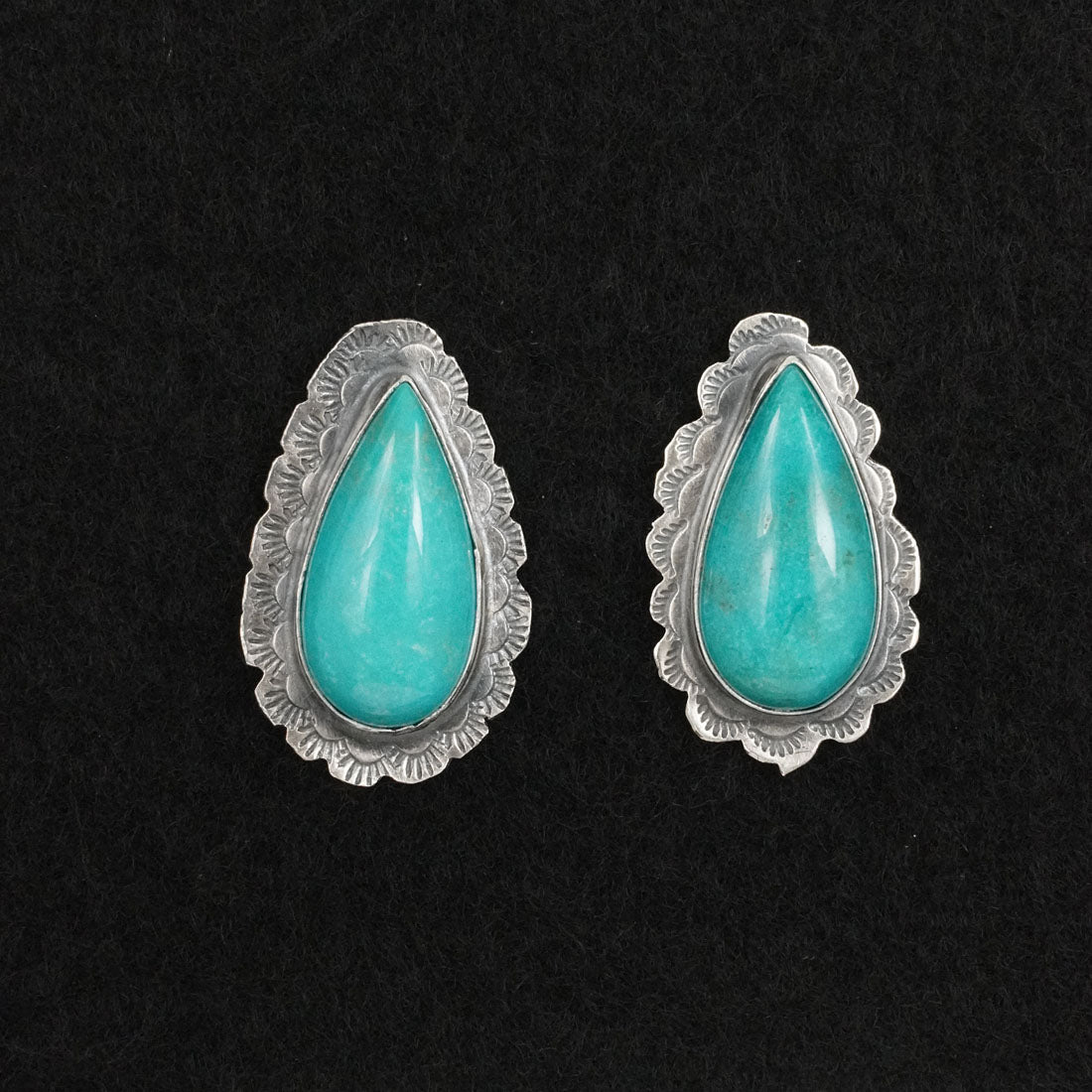 Carlos Francisco Turquoise & Sterling Silver Earrings