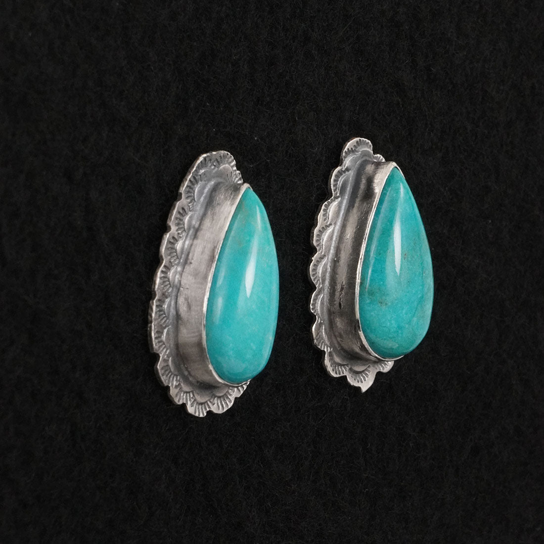 Carlos Francisco Turquoise & Sterling Silver Earrings