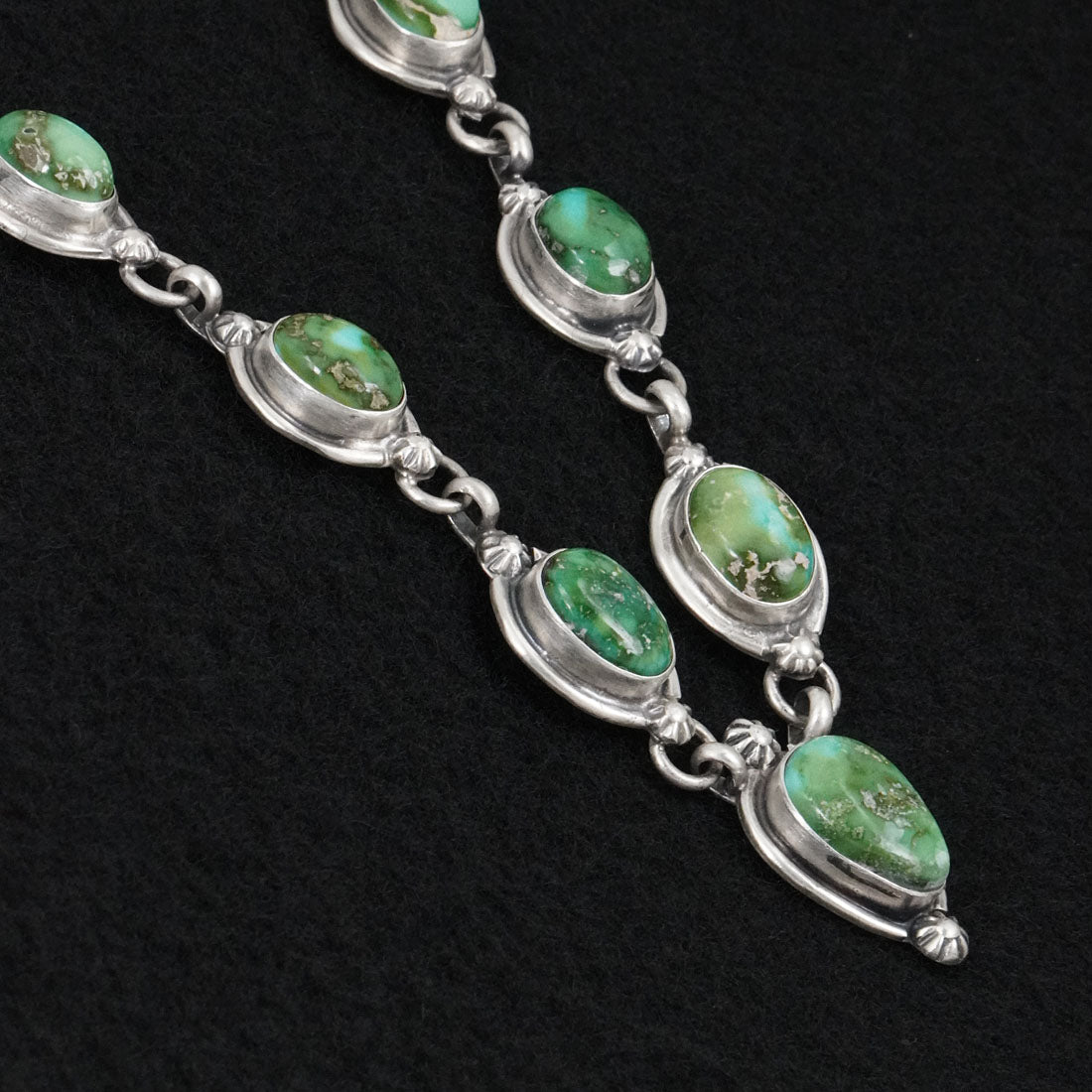 Bobby Johnson Turquoise & Sterling Silver Necklace Set