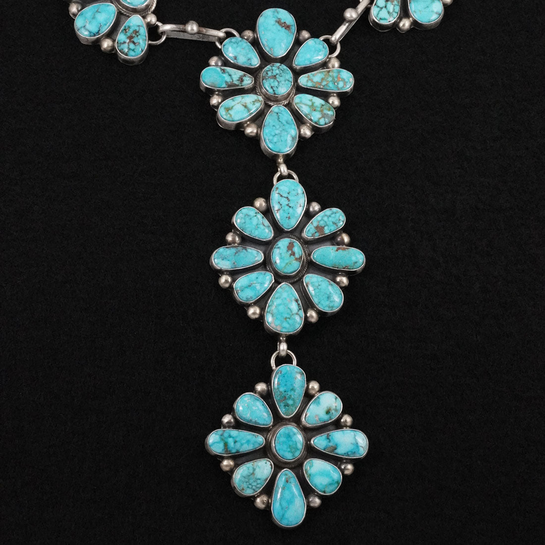 Kathleen Livingston Turquoise & Sterling Silver Necklace Set