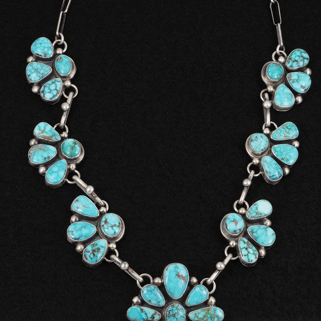 Kathleen Livingston Turquoise & Sterling Silver Necklace Set