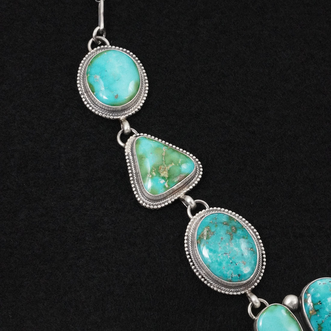 Kathleen Livingston Turquoise & Sterling Silver Necklace Set