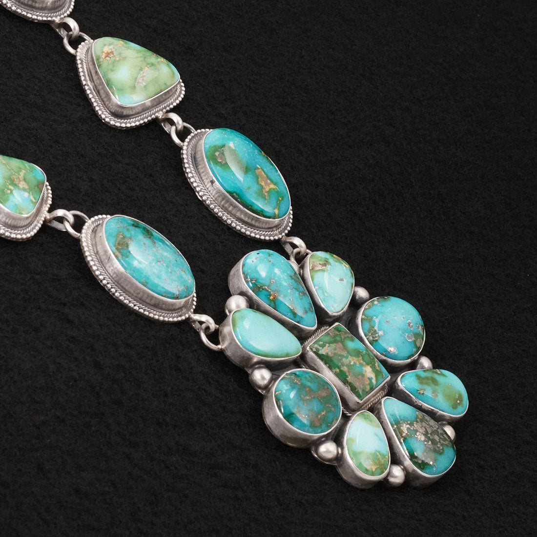 Kathleen Livingston Turquoise & Sterling Silver Necklace Set