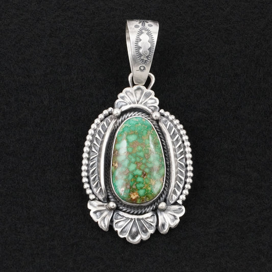 Mark Yazzie Turquoise & Sterling Silver Pendant