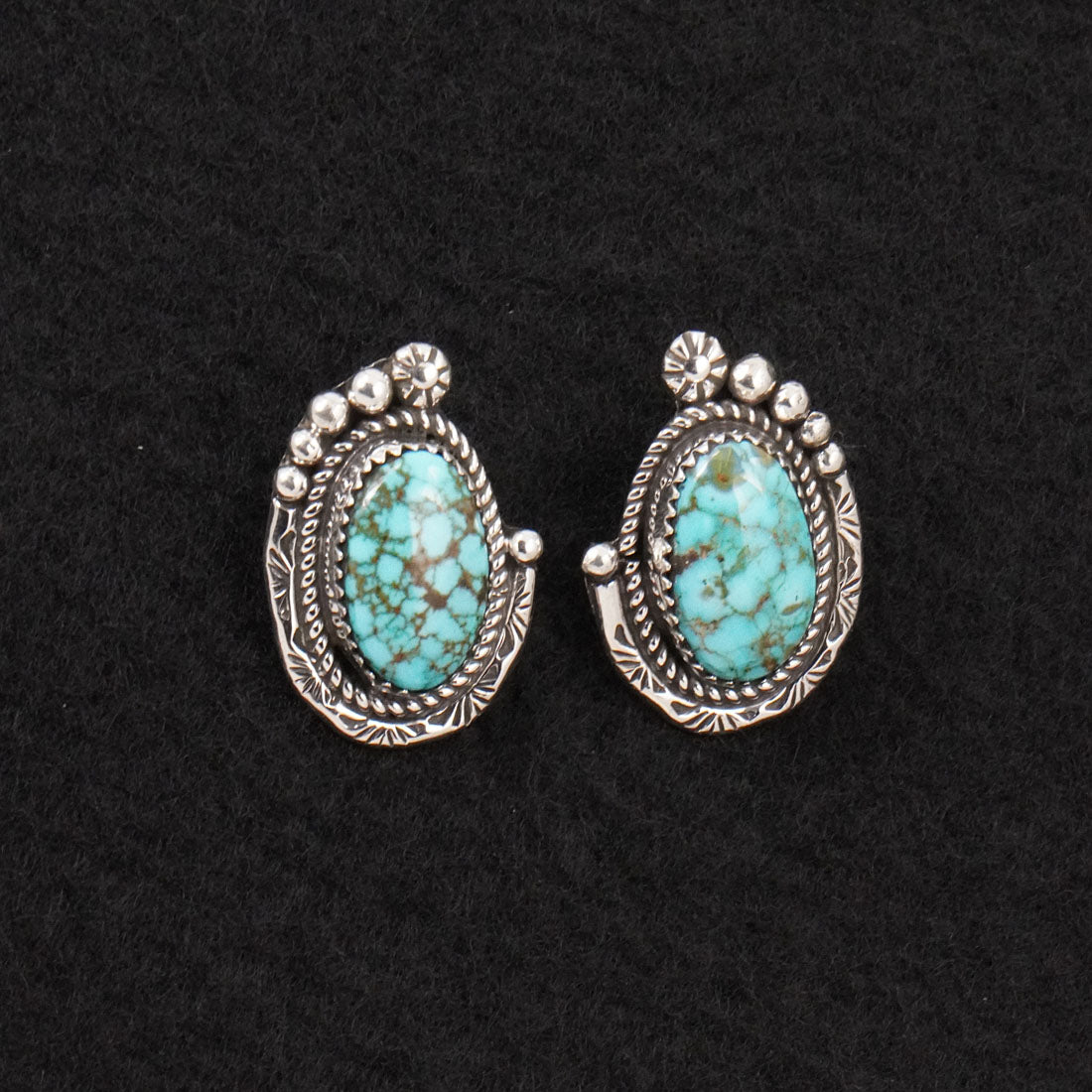 Phil Nez Turquoise & Sterling Silver Necklace Set