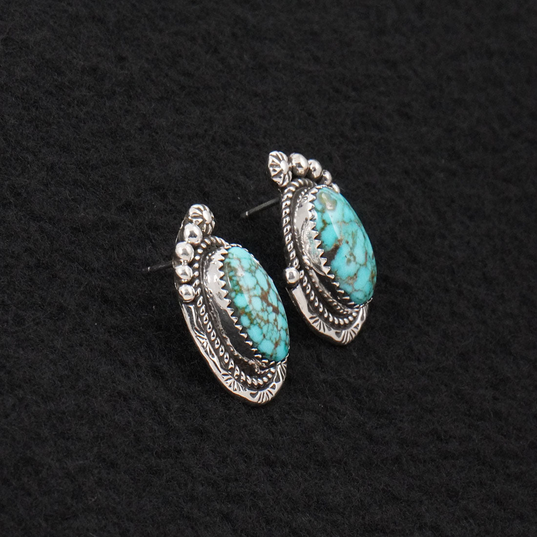 Phil Nez Turquoise & Sterling Silver Necklace Set