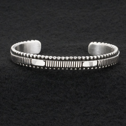 Jonathan Nez Sterling Silver Bracelet