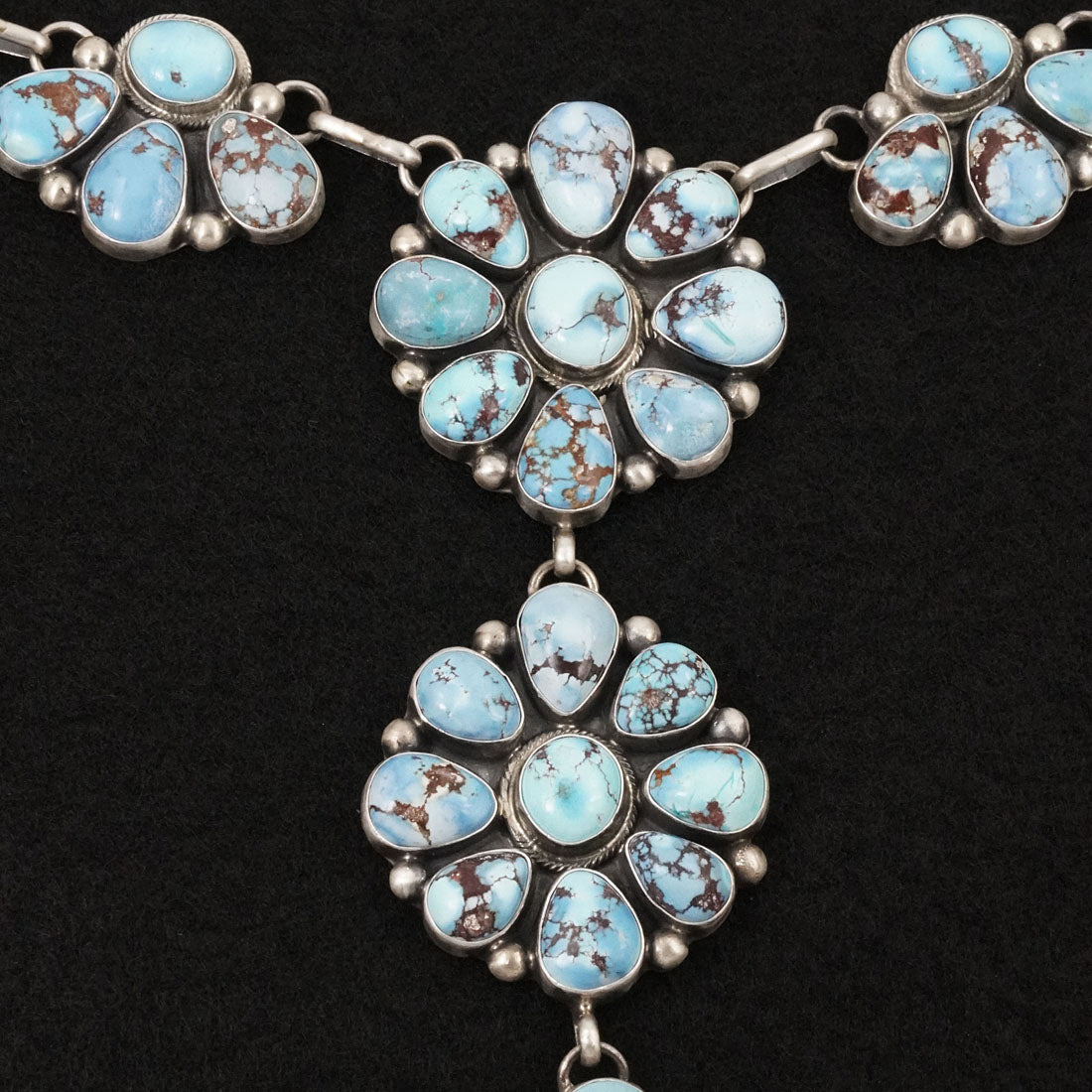Kathleen Livingston Turquoise & Sterling Silver Necklace Set