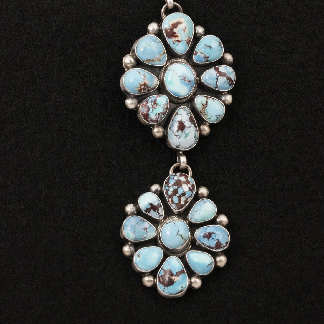Kathleen Livingston Turquoise & Sterling Silver Necklace Set