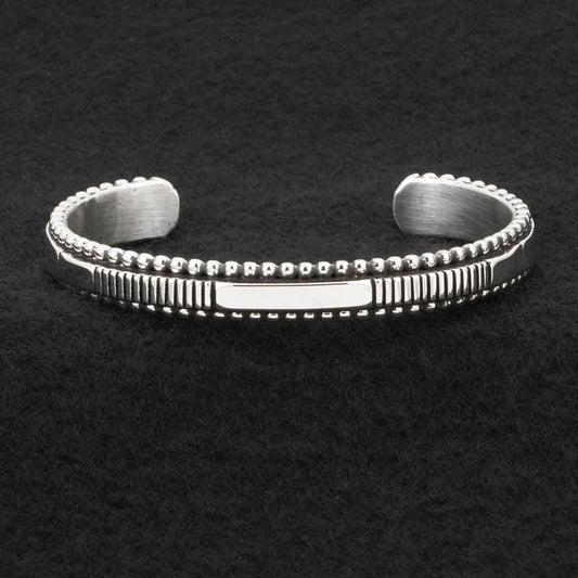 Jonathan Nez Sterling Silver Bracelet