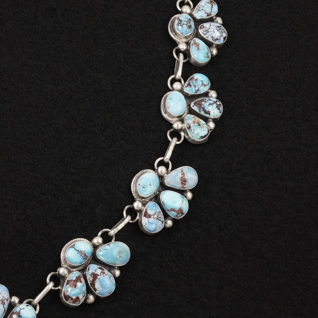 Kathleen Livingston Turquoise & Sterling Silver Necklace Set