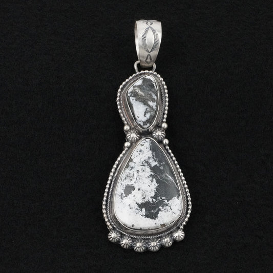 Kathleen Livingston White Buffalo & Sterling Silver Pendant