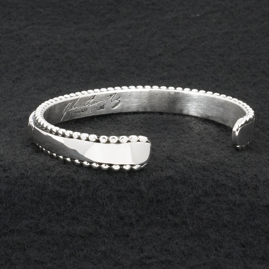 Jonathan Nez Sterling Silver Bracelet