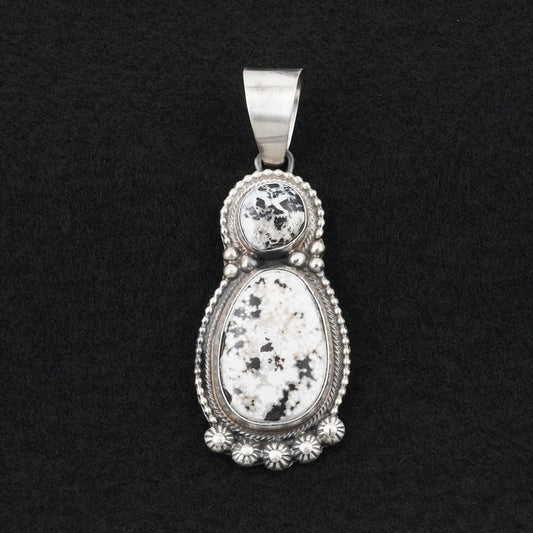 Kathleen Livingston White Buffalo & Sterling Silver Pendant