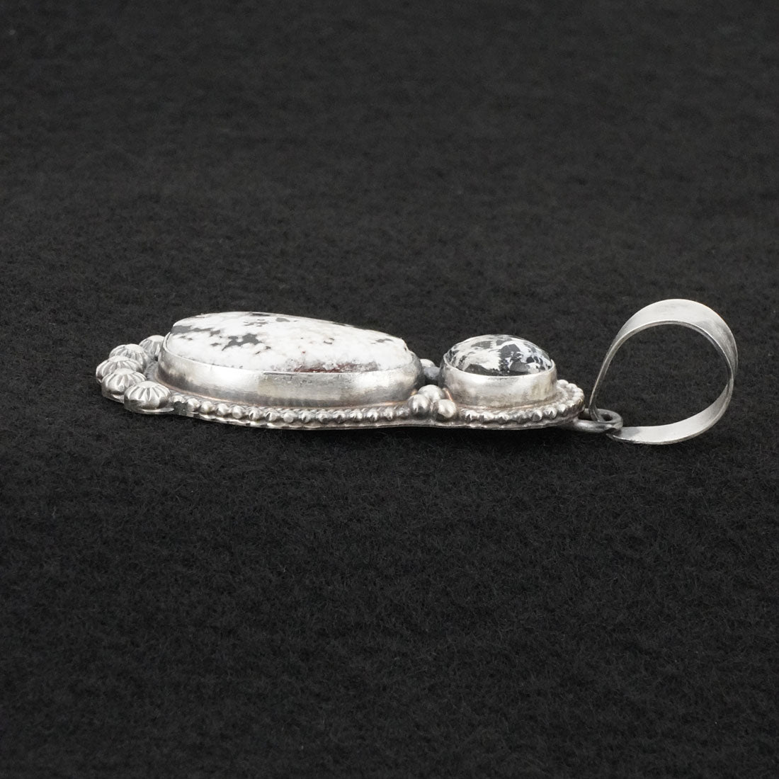 Kathleen Livingston White Buffalo & Sterling Silver Pendant
