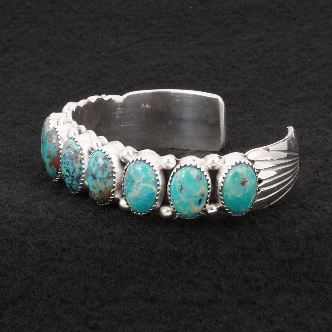 Wilbert Muskett Sr. Turquoise & Sterling Silver Bracelet