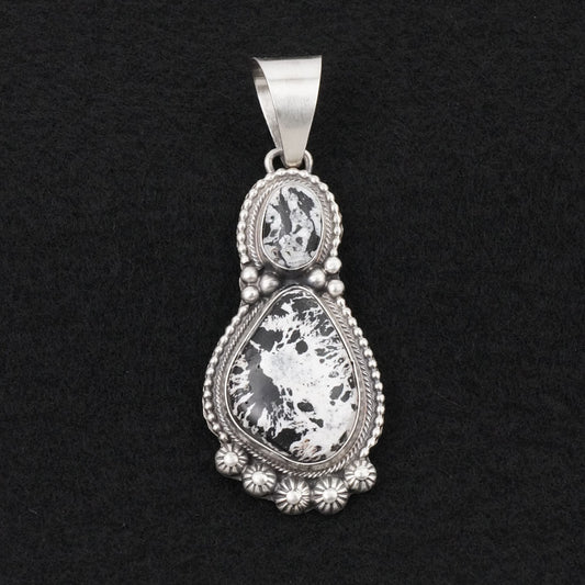 Kathleen Livingston White Buffalo & Sterling Silver Pendant