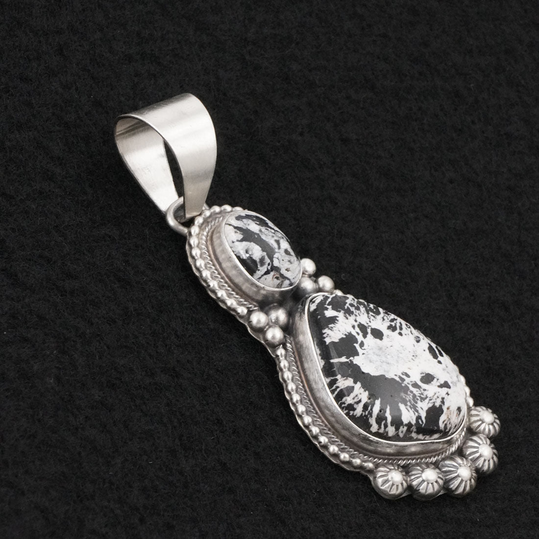 Kathleen Livingston White Buffalo & Sterling Silver Pendant