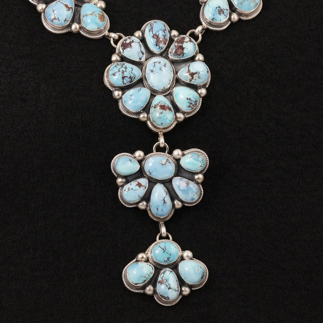 Kathleen Livingston Turquoise & Sterling Silver Necklace Set