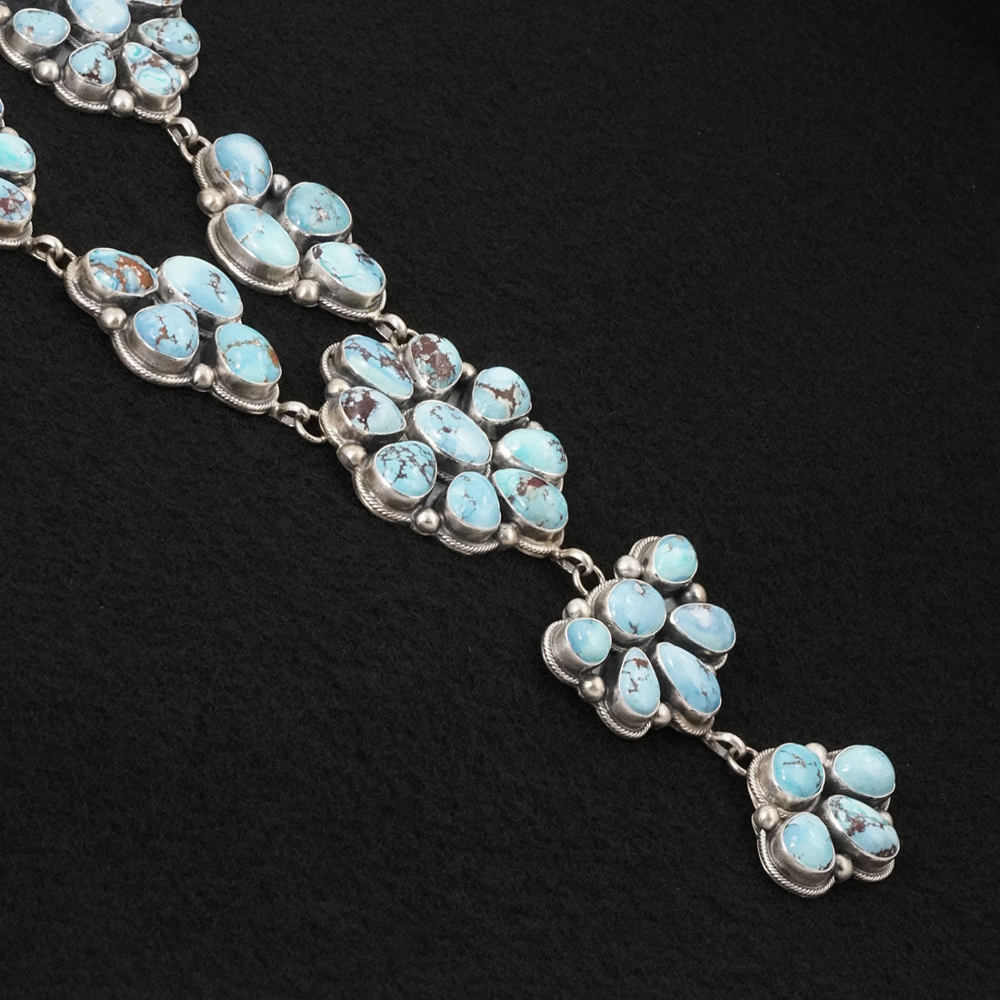 Kathleen Livingston Turquoise & Sterling Silver Necklace Set