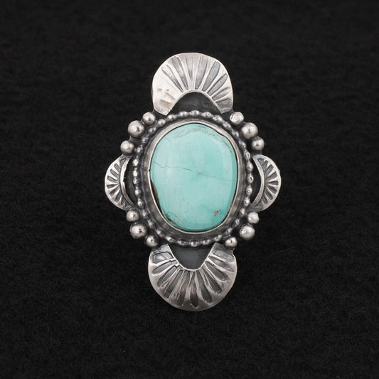 Randy Billy Turquoise & Sterling Silver Ring Size 7