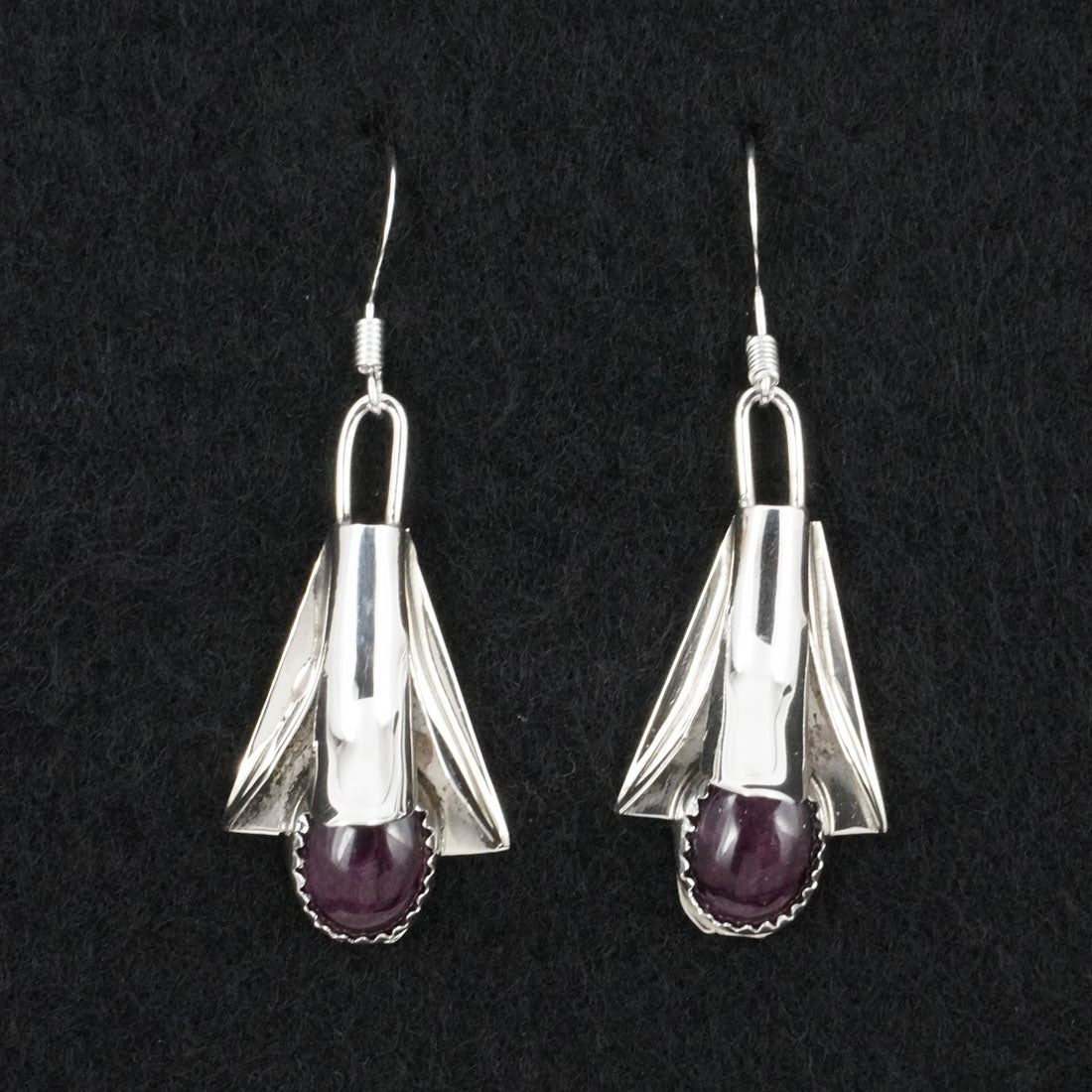 Louise Yazzie Spiny Oyster & Sterling Silver Squash Blossom Set