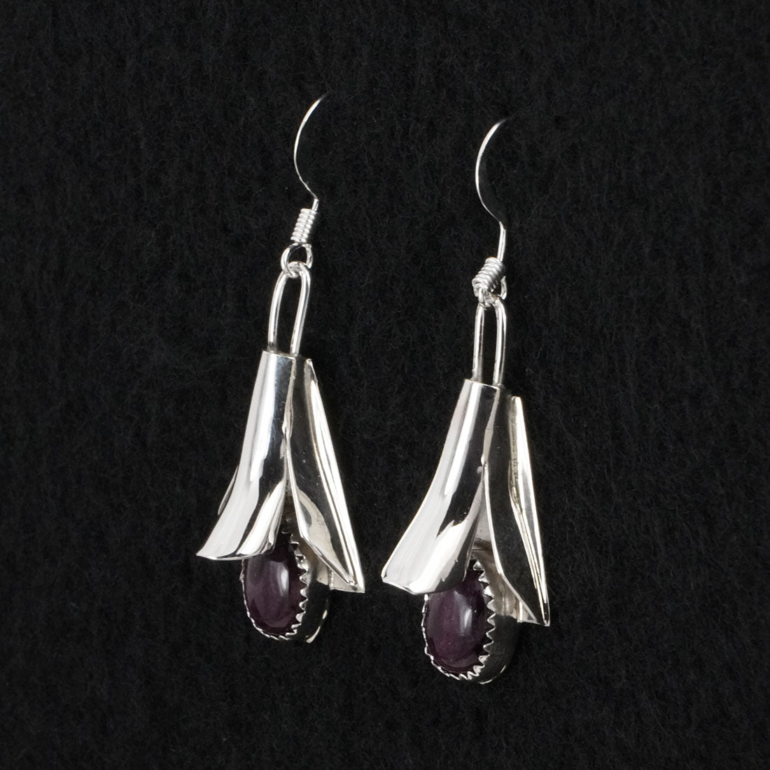 Louise Yazzie Spiny Oyster & Sterling Silver Squash Blossom Set