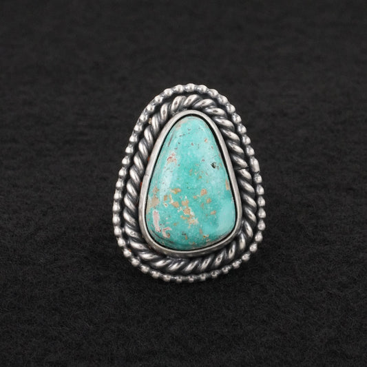 Daniel Benally Turquoise & Sterling Silver Ring Size 8