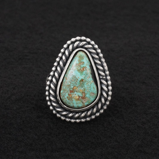 Daniel Benally Turquoise & Sterling Silver Ring Size 10