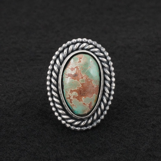 Daniel Benally Turquoise & Sterling Silver Ring Size 8