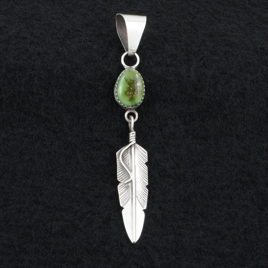 Chris Charley Turquoise & Sterling Silver Pendant