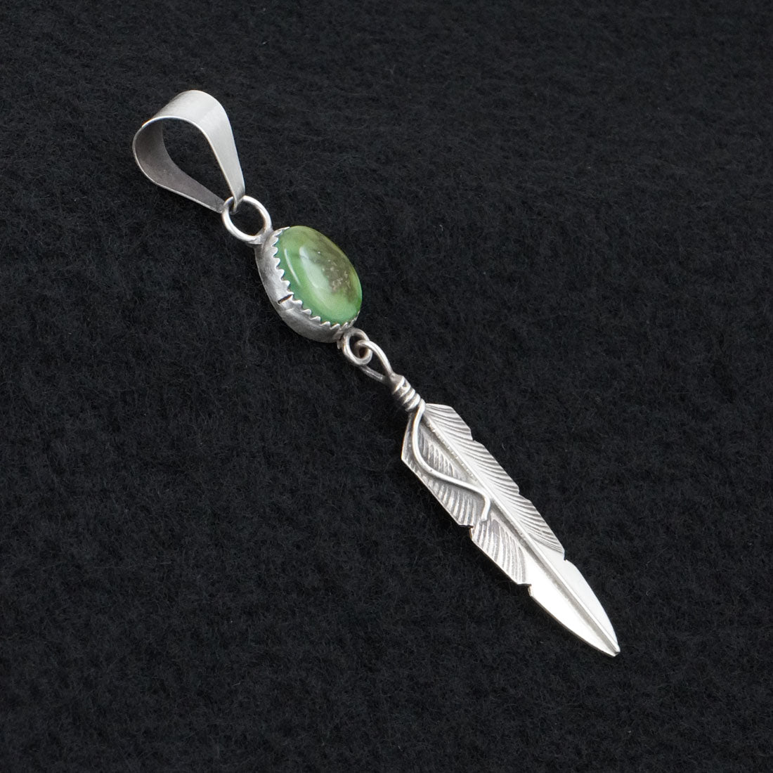Chris Charley Turquoise & Sterling Silver Pendant