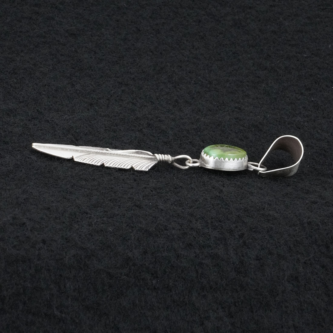 Chris Charley Turquoise & Sterling Silver Pendant