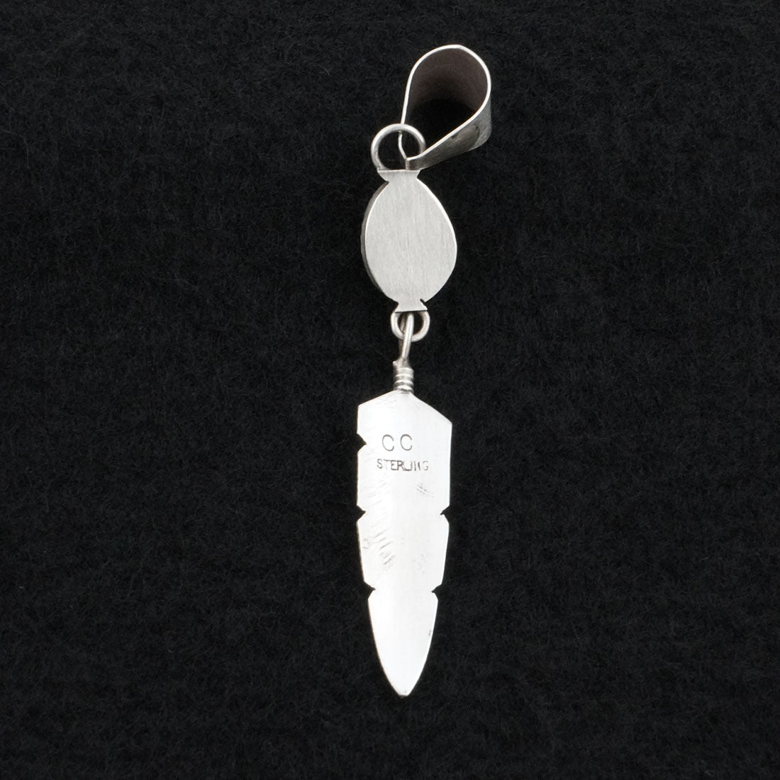 Chris Charley Turquoise & Sterling Silver Pendant