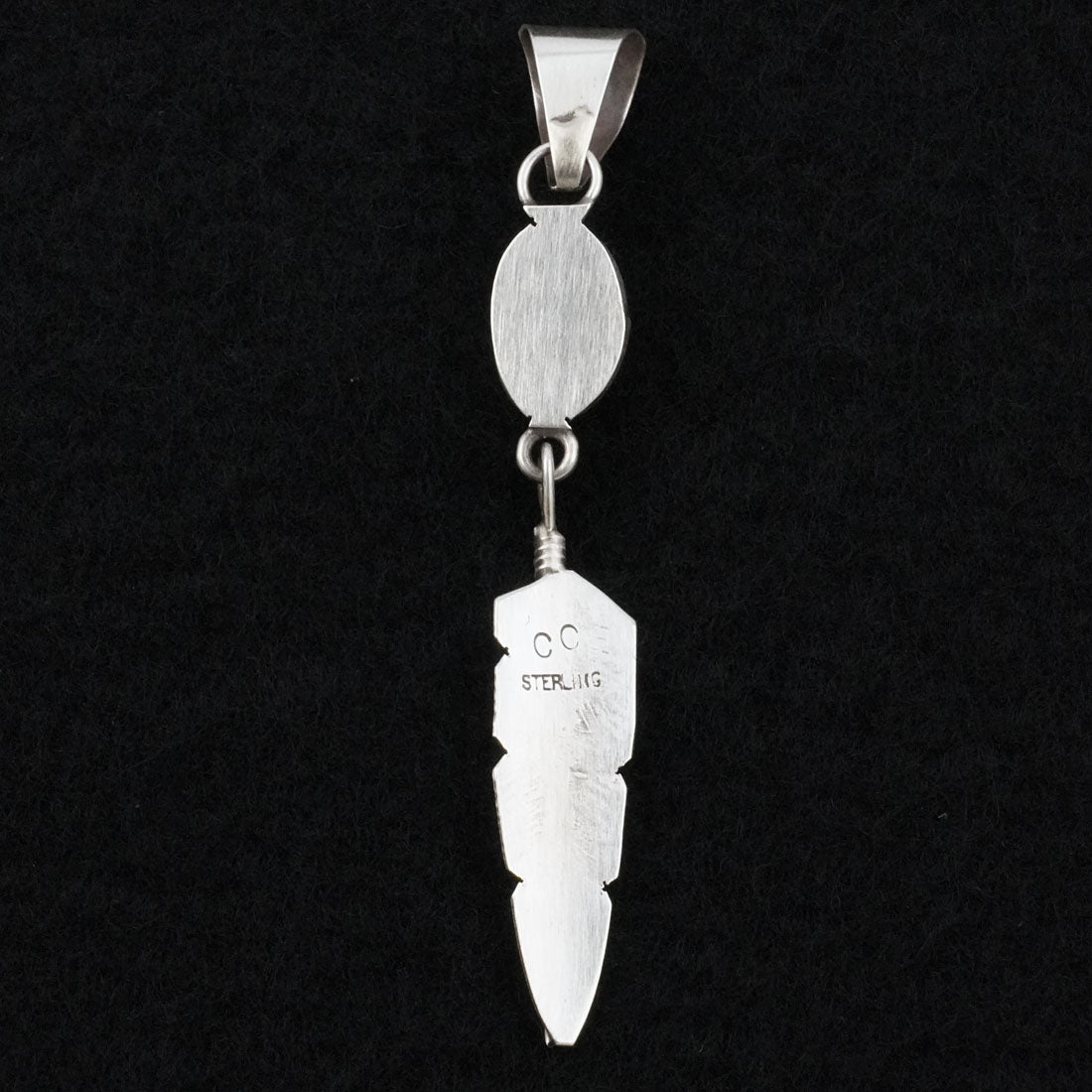 Chris Charley Turquoise & Sterling Silver Pendant