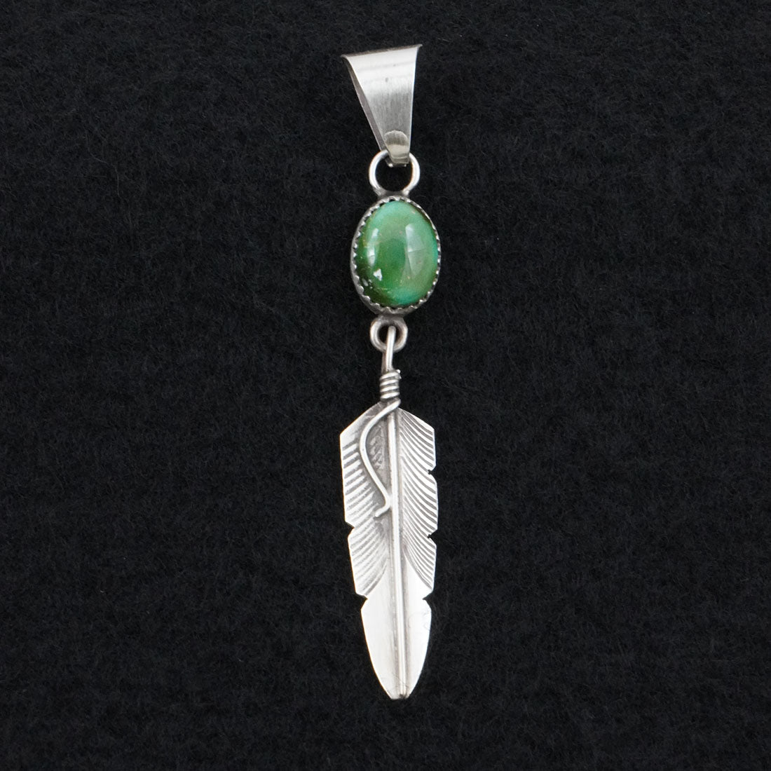 Chris Charley Turquoise & Sterling Silver Pendant