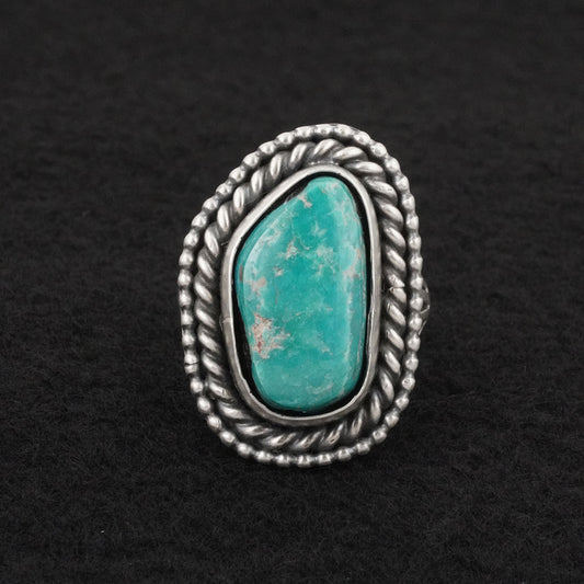 Daniel Benally Turquoise & Sterling Silver Ring Size 9