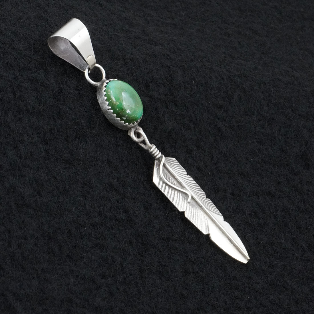 Chris Charley Turquoise & Sterling Silver Pendant