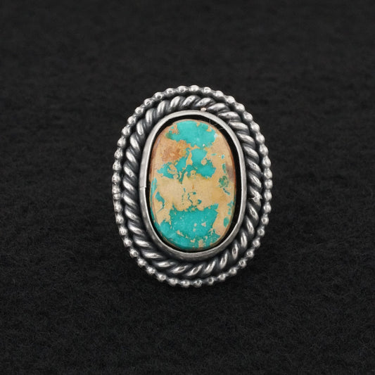 Daniel Benally Turquoise & Sterling Silver Ring Size 6