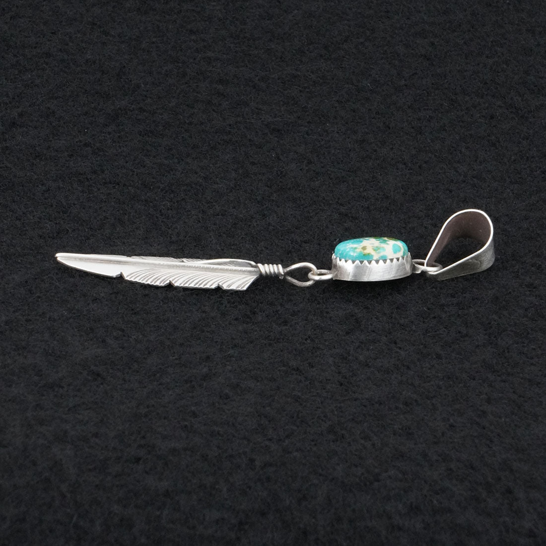 Chris Charley Turquoise & Sterling Silver Pendant