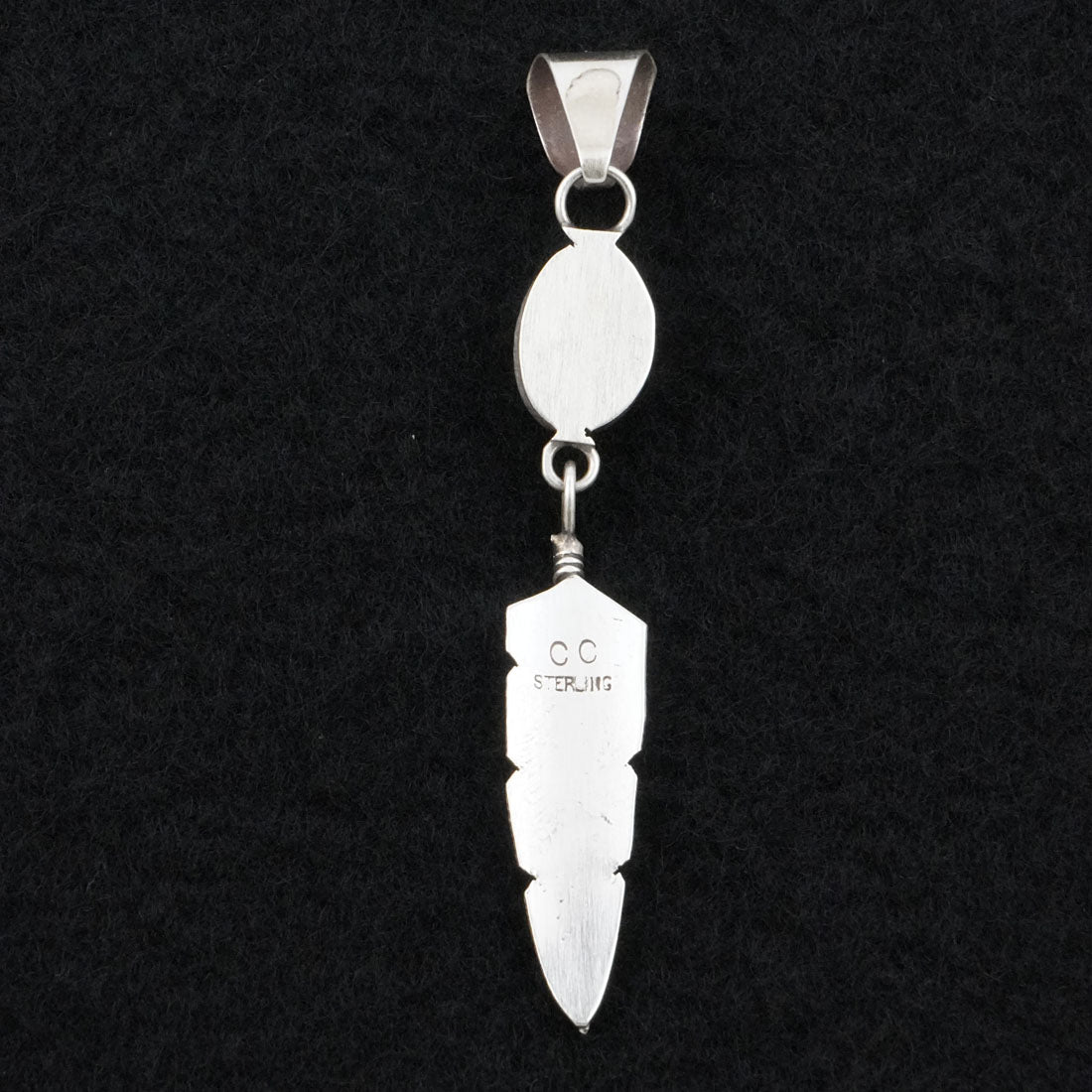 Chris Charley Turquoise & Sterling Silver Pendant